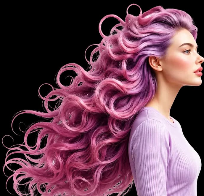 Woman with styled hair